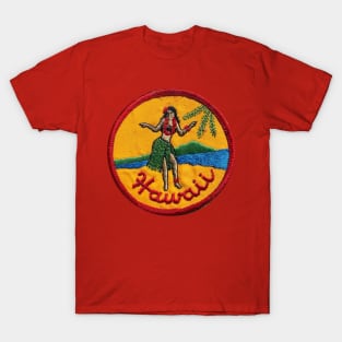 Hula Girl Hawaii Patch T-Shirt